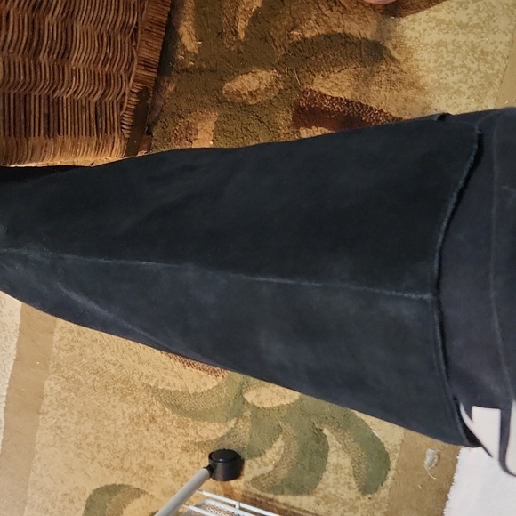 Anne Klein wide calf suede Wedge knee high boots In Box - Picture 13 of 16